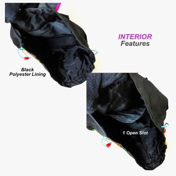 Embroidery Peony Backpack Pink Red Floral Handmade Canvas Shoulder ToteBag Large - Picture 10 of 11